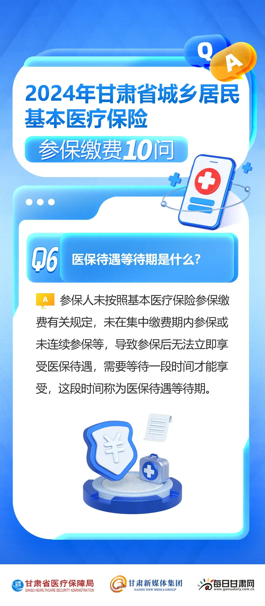 2024年甘肃省城乡居民基本医疗保险参保缴费10问10答  -图6